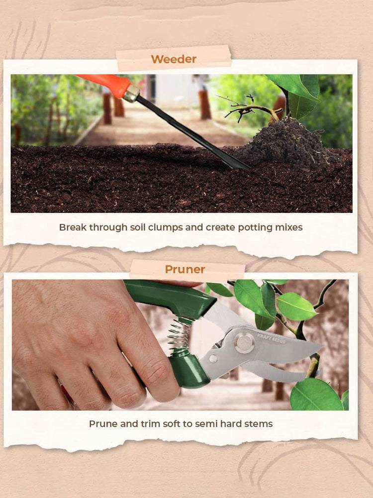 Gardening Tools Set Combo 2 - Beginner