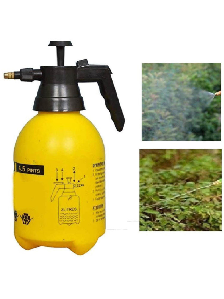 Steel and Plastic Pressure Sprayer 2 Litre Yellow and Black color