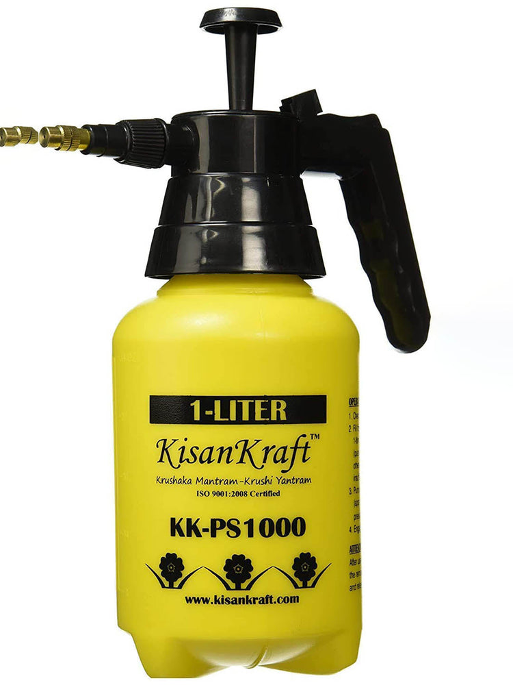 Steel and Plastic Pressure Sprayer 1 Litre Yellow and Black color