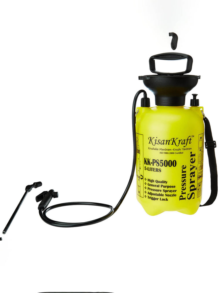 Steel and Plastic Pressure Sprayer 5 Litre Yellow and Black color