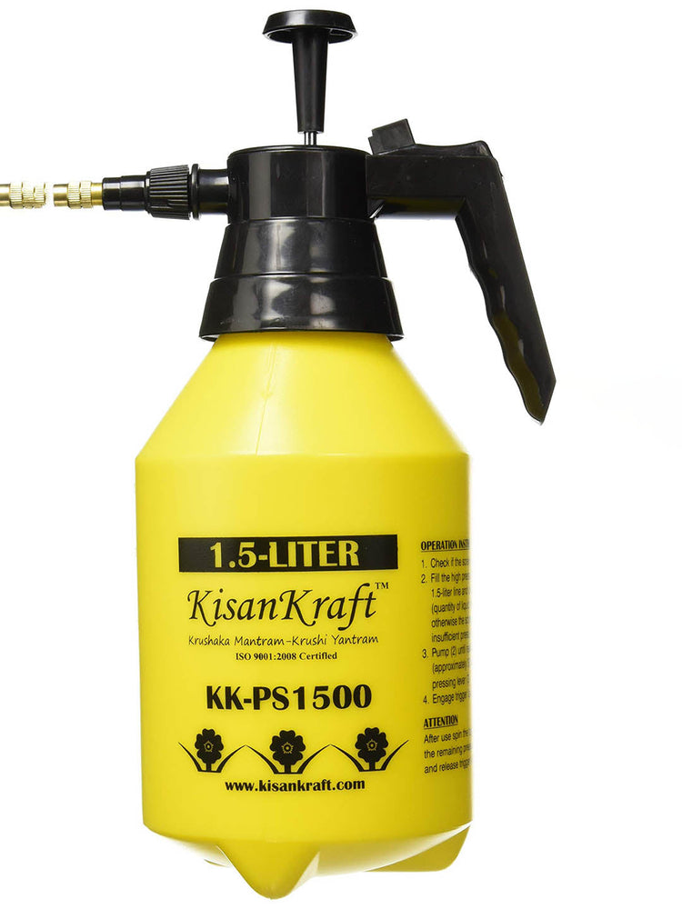 Steel and Plastic Pressure Sprayer 1.5 Litre Yellow and Black color