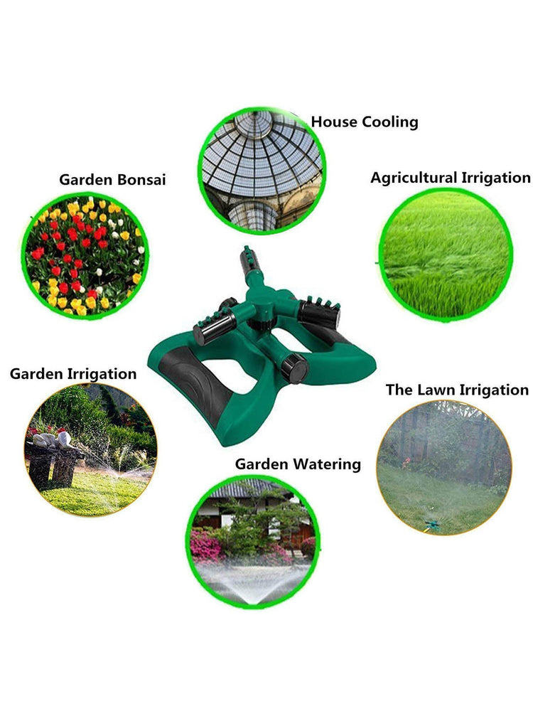 3-Arm 360 Degree Garden Sprinkler