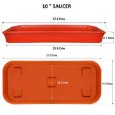 Rectangular Bottom Tray - Terracotta