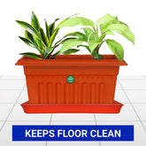 Rectangular Bottom Tray - Terracotta