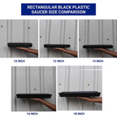 Rectangular Bottom Tray - Black