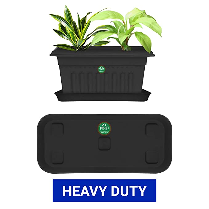 Rectangular Bottom Tray - Black