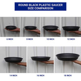 Round Bottom Tray - Black