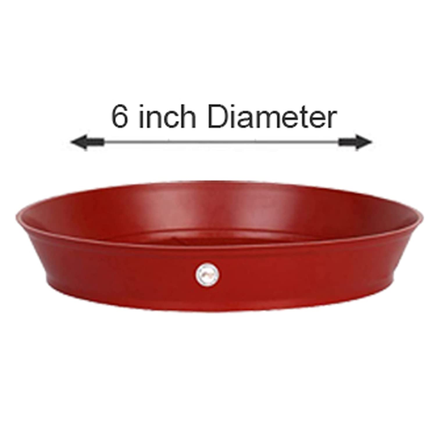 Round Bottom Tray 6"- Red