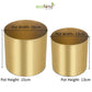 Grace Gold Iron Planter