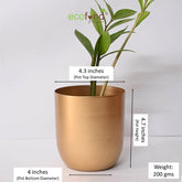 Macrame Gold Iron Planter