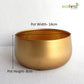 Zoe Gold Iron Planter