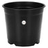 Plastic Standard Garden Pot 6" - Black Black color 