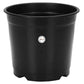 Plastic Standard Garden Pot 6" - Black Black color 
