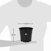 Standard Garden Pot 6" - Black