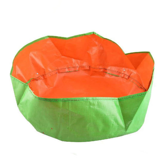 Plastic Low Depth Terrace Gardening Grow Bag Green color 