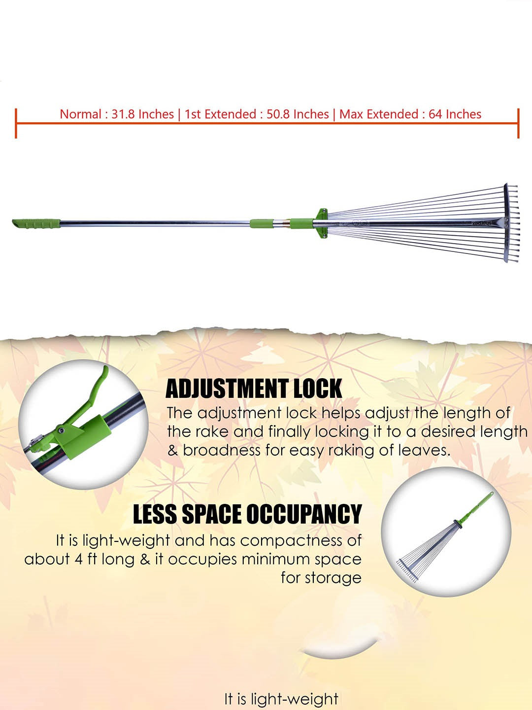 Telescopic Metal Rake