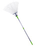 High Grade Steel Telescopic Metal Rake Small Variant - Green , Large Variant- Red and Black color 