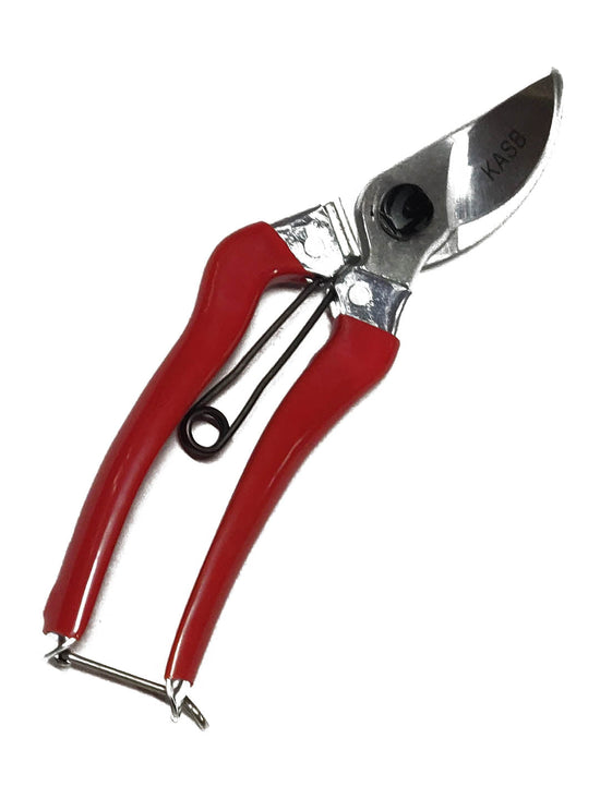 High Grade Tool Steel with Hard Chrome Plating Semi Professional Secateur Red (Handle) color 
