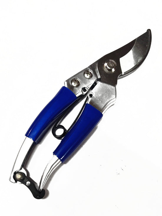 High Carbon Steel Semi Professional Secateur Blue (Handle) color 