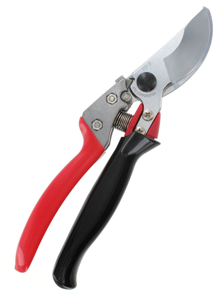 High Grade Tool Steel with Hard Chrome Plating ARS Professional Heavy Duty Secateur w/Rotating Handle Red andBlack (Handle) color 