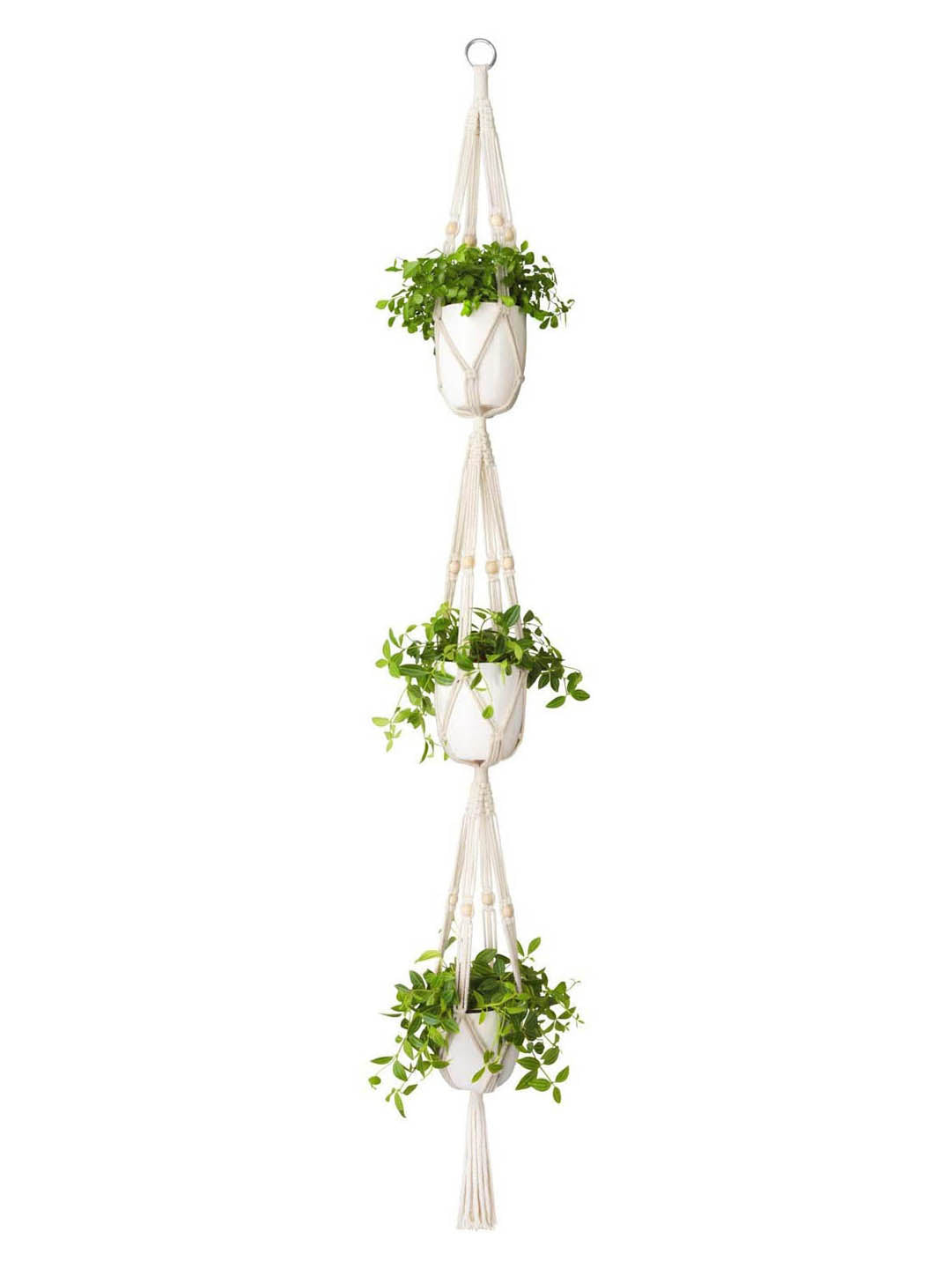 Macrame Pot Hanger - 3 Down