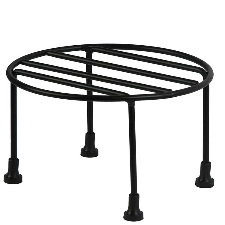 Steel Round Pot Stand Black color 