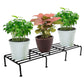 Galvanized Steel Rectangular Pot Stand - 8 Leg Black color 