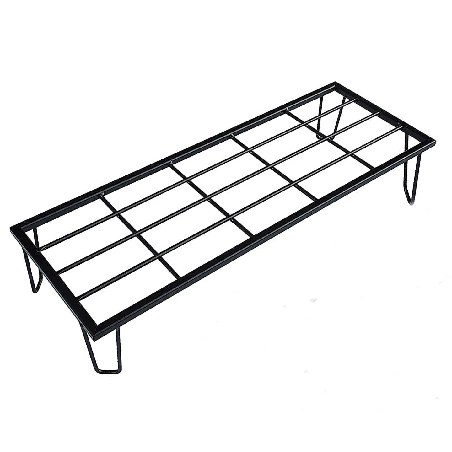Galvanized Steel Rectangular Pot Stand - 4 Leg Black color 