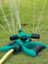 Plastic 3-Arm 360 Degree Garden Sprinkler Blue and Black color 