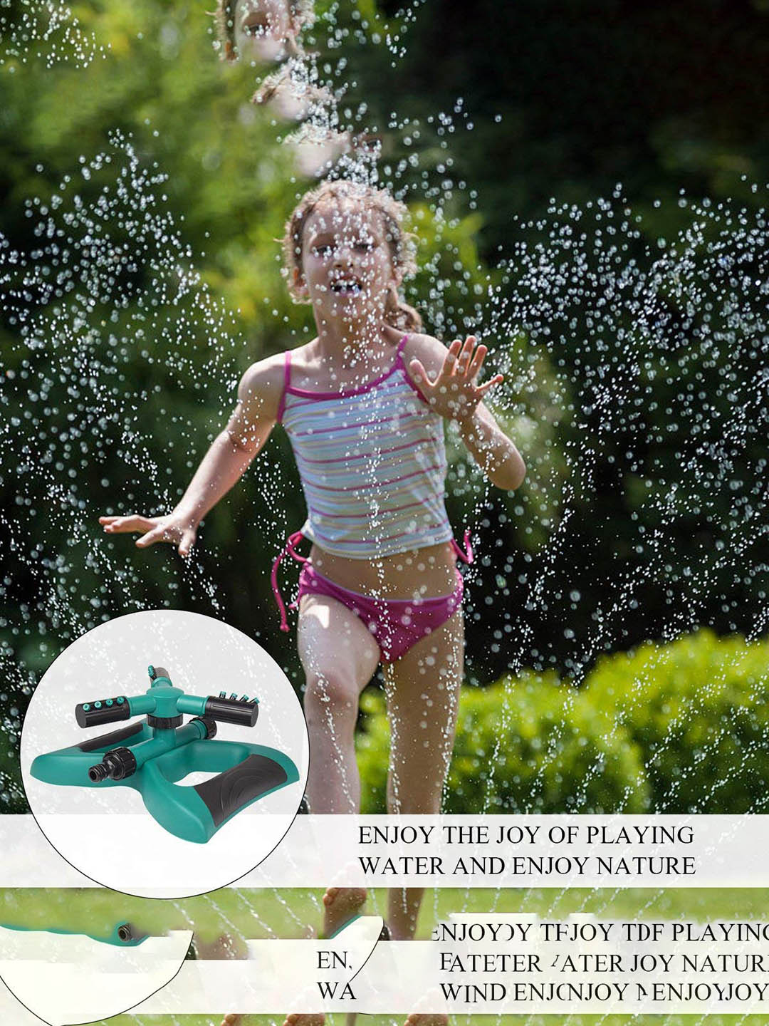 3-Arm 360 Degree Garden Sprinkler