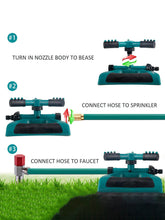3-Arm 360 Degree Garden Sprinkler