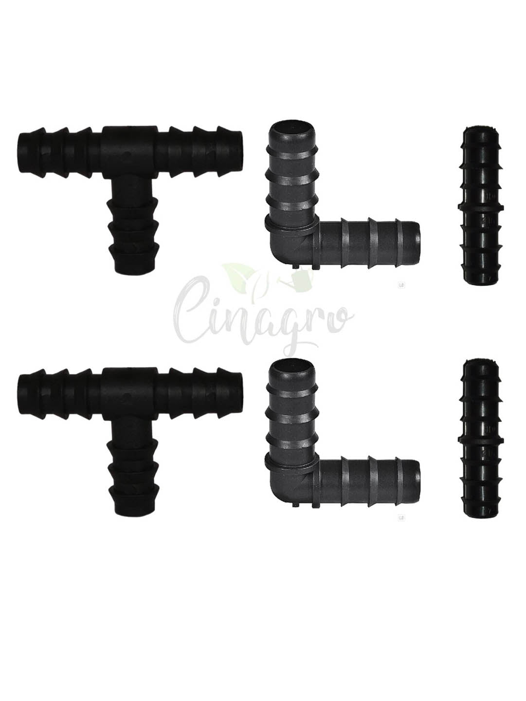 PVC Plastic Drip Irrigation Connectors Black color 