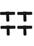 PVC Plastic Drip Irrigation Tee Connectors Black color 