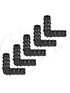PVC Plastic Drip Irrigation Elbow Connectors Black color 